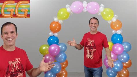 Como Hacer Un Arco De Globos Decoracion Con Globos Arco Con Globos Youtube