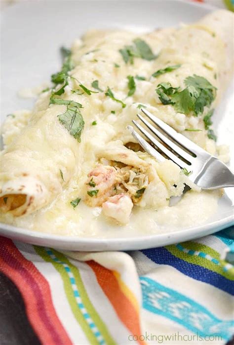 Creamy Seafood Enchiladas Cooking With Curls