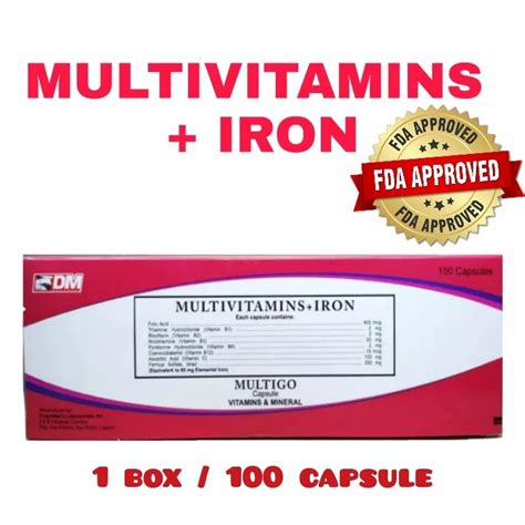 Multivitamins Plus Iron 100caps Lazada Ph