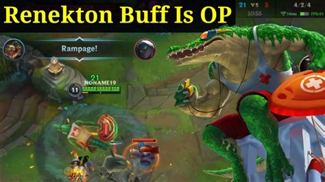 Renekton Buff Is Over Power To Jungle Patch C Gameplay Renekton