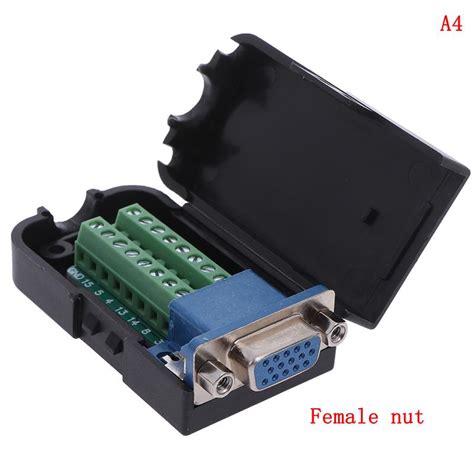 Buy D Sub Db15 Vga Male 3 Rows 15 Pin Plug Breakout Terminals Connector At Affordable Prices