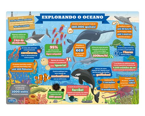 Explorando o Oceano Quebra cabeça 120 peças on Behance