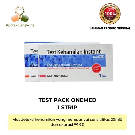 Jual Tes Kehamilan Onemed Tespek Hamil Onemed Strip Testpack Akurat