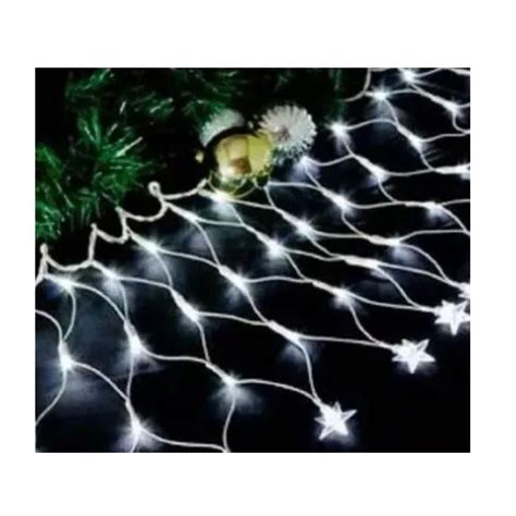 Cortina Rede 120 Led Branco Frio C 12 Estrelas Ponta 8f Shopee Brasil