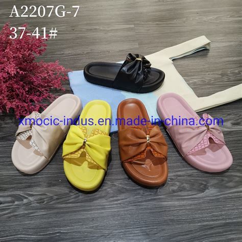 Latest Design Summer Custom Logo Women Sandal Flat Heel Sexy Ladies