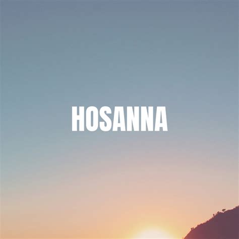 Hosanna Single By Calledout Music Spotify