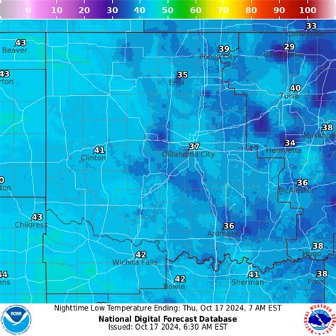 NOAA Graphical Forecast for Oklahoma City, OK