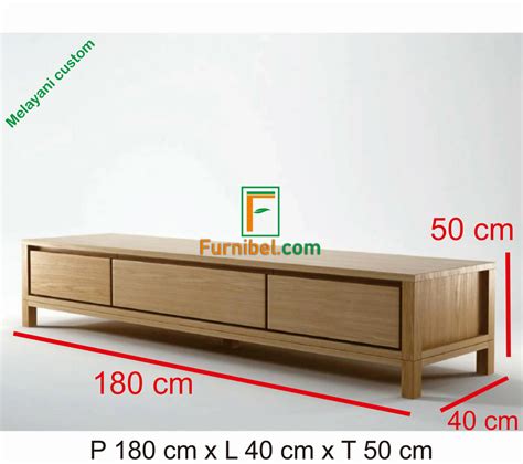 Jual Meja Tv Minimalis Laci Simpel Kotak Segi Panjang