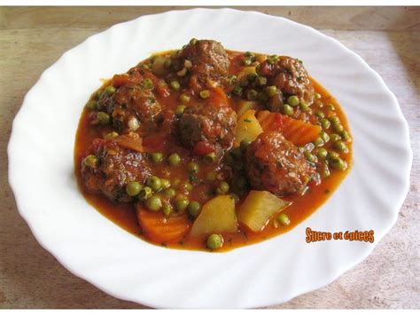 Mijot De Boulettes Aux Petits Pois Recette Par Sucreetepices