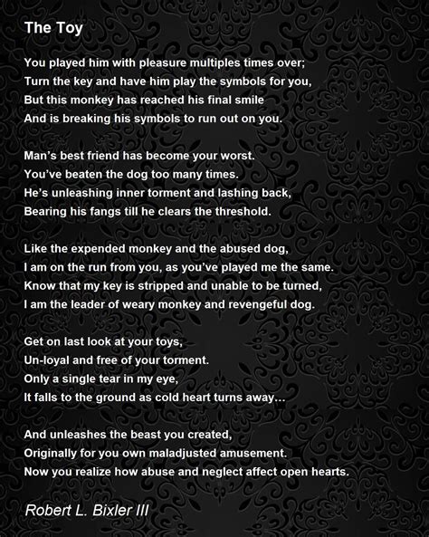 The Toy The Toy Poem By Robert L Bixler Iii