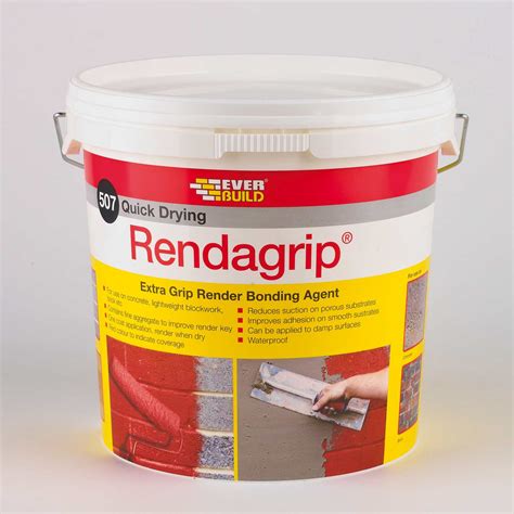 Everbuild 507 Rendagrip Render Bonding Agent Red 10 Litre 461975