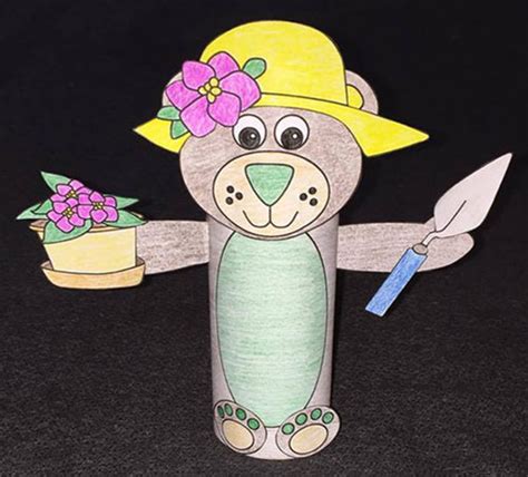 Mothers Day Bear Tp Roll Craft