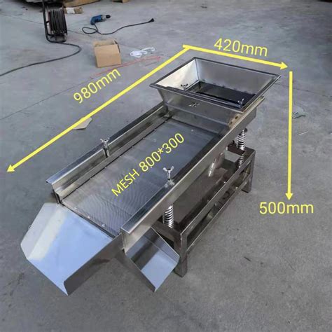 30 80cm Linear Vibration Sieve Screen Stainless Steel Vibration