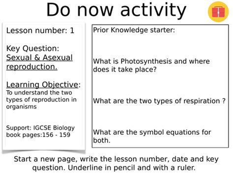 Sexual And Asexual Reproduction New Gcse Aqa Teaching Resources