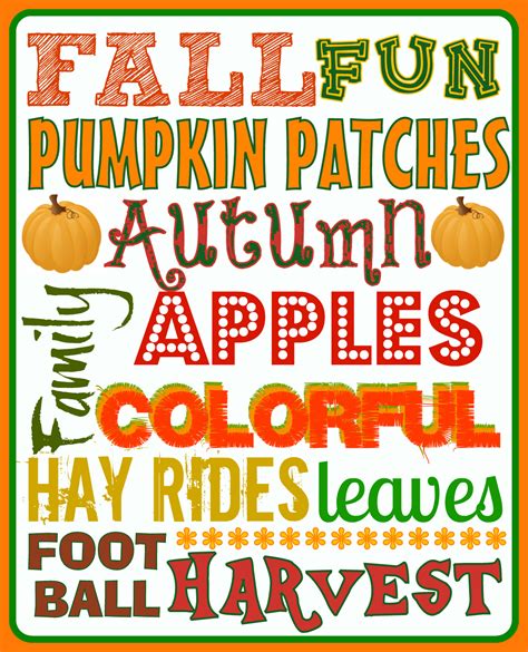 Fall Subway Art {FREE Printable} - Mom On Timeout