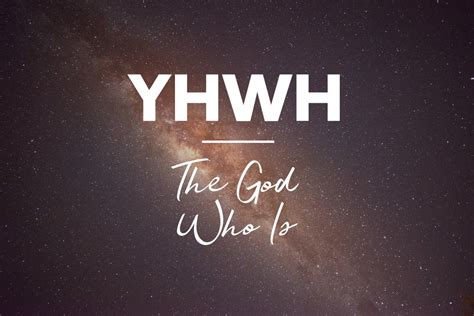 Yhwh The God Who Is Sabbath Thoughts