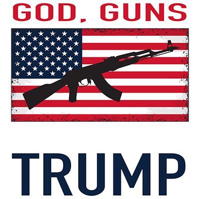 GOD GUNS TRUMP FLAG 1 Art Brands