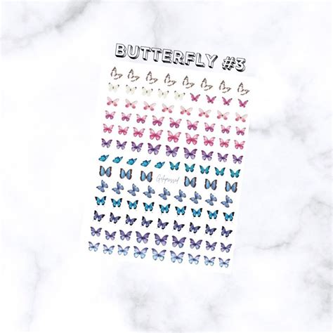 Butterfly Nail Art Decals Stickers - Etsy