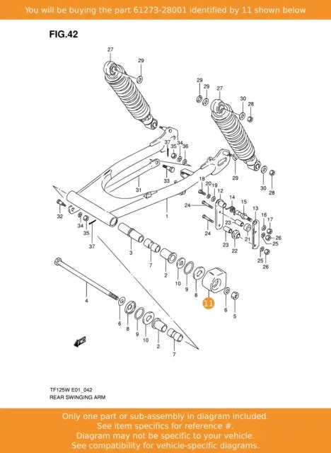 SUZUKI BUFFER CHAIN Touch Defense 61273 28001 OEM 12 35 PicClick UK