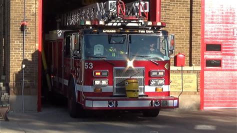 Chicago Fire Dept Truck 53 Responding YouTube