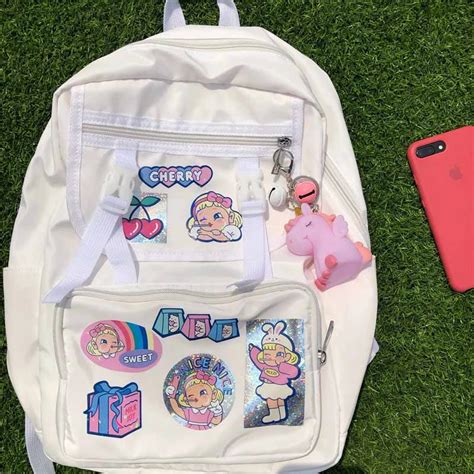 Backpack Stickers Set Keychain Unicorn | Harajuku | Girly bags ...