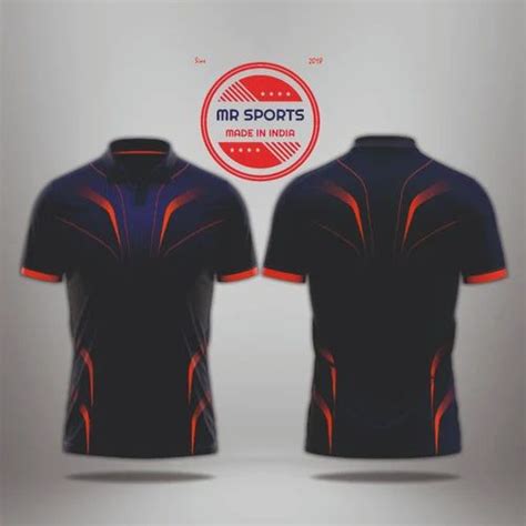 Polyester Graphic Printed Navy Blue Men Sublimation Sports T Shirts