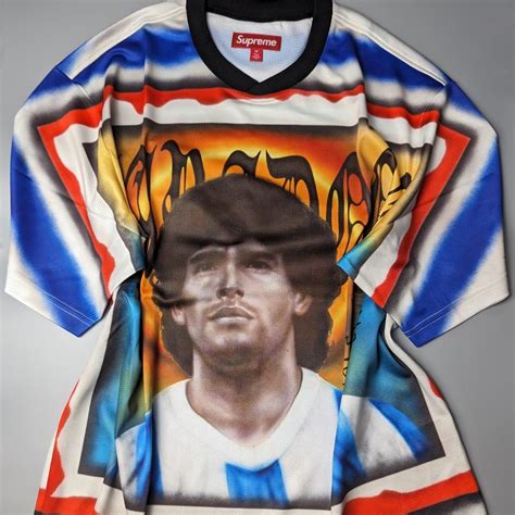 Supreme Maradona Soccer Jersey⚽🔥🐐 Size L Available Depop