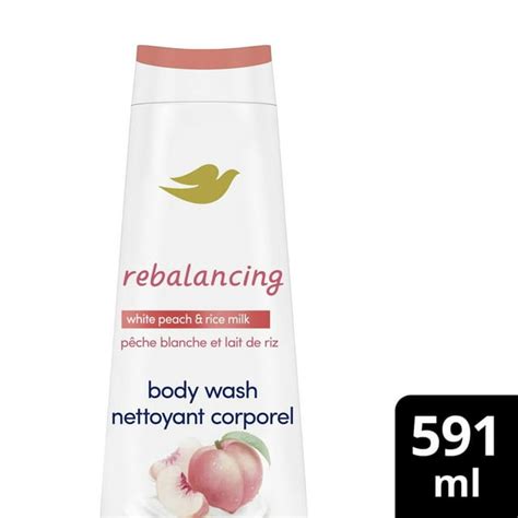 Dove Rebalancing White Peach And Rice Milk Body Wash 591ml Walmart Ca