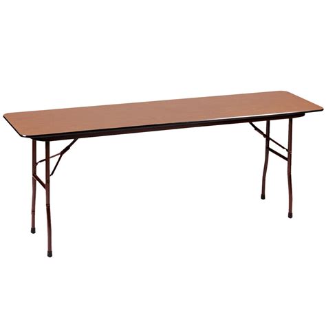 Correll Cf1860m06 18 X 60 Medium Oak Light Duty Melamine Folding Table