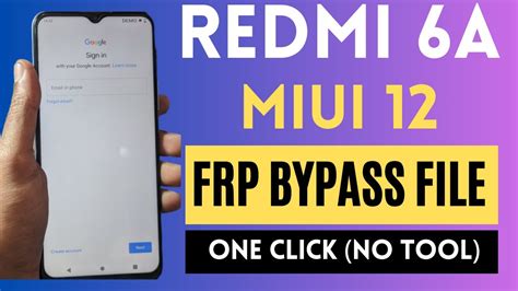 Redmi A Frp File Bypass One Click Without Unlock Tool Free Youtube