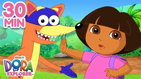 Dora The Explorer Is Talking To An Animal