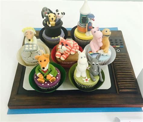 80s Inspired Competition Cupcakes Entry For Squires Kitchen Exhibition