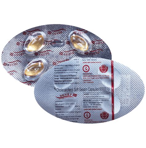 Densy D3 Soft Gelatin Capsule Buy Strip Of 4 0 Soft Gelatin Capsules