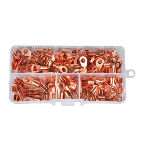 80 Pieces Ot 1020304050a Binary Copper Battery Round Splicing Ring Terminal Block Bare Cable