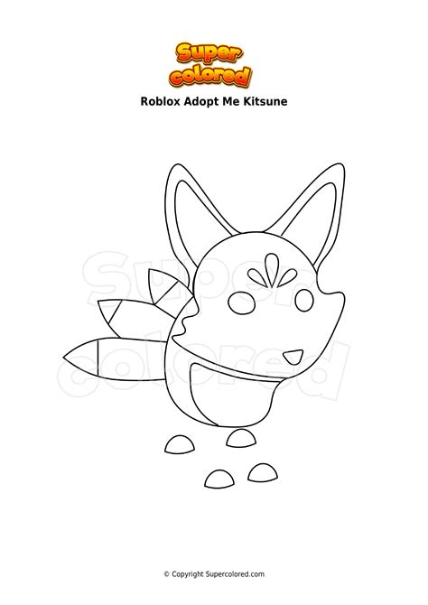 Coloriage Roblox Adopt Me Giraffe - Supercolored.com