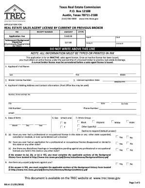 TX TREC BSL 6 2016 2024 Fill And Sign Printable Template Online