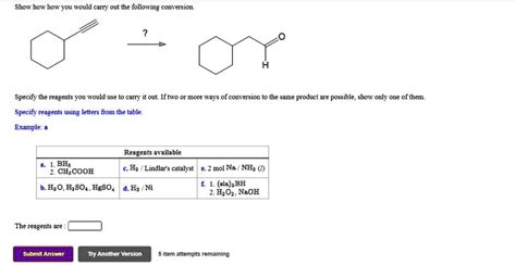 Solved Show How How You Would Carry Out The Following Conversion