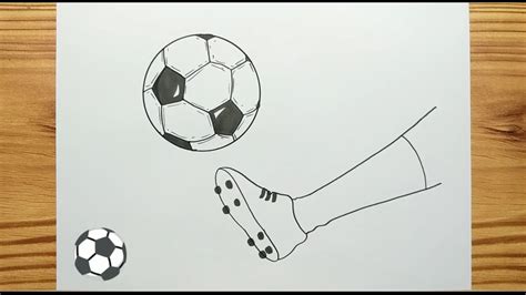 HOW TO DRAW KICK A SOCCER BALL YouTube