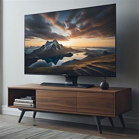 Premium AI Image | modern tv cabinet smart tv