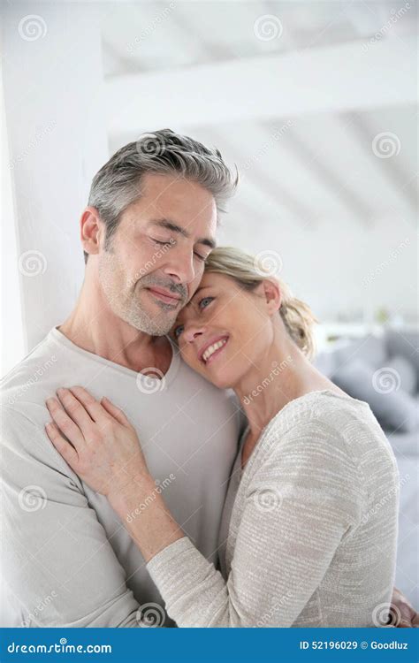 Loving Mature Couple At Home Stock Image Image Of Attractive