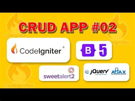 Crud App With Image Upload Using Codeigniter Bootstrap Jquery