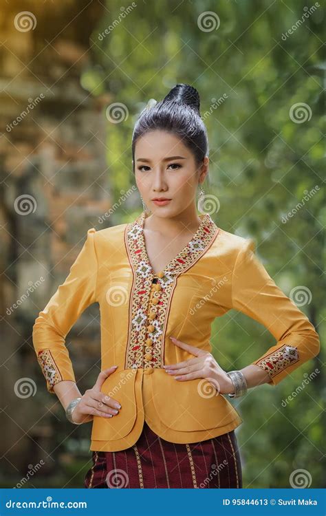 Laos Woman Stock Image Image Of Face Laosclothing Girl 95844613