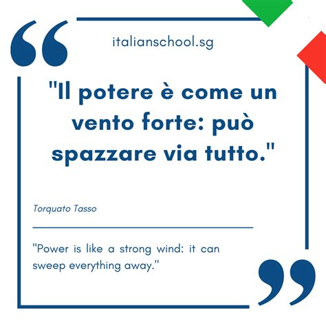 Italian Quotes About Power Il Potere Come Un Vento Forte Pu