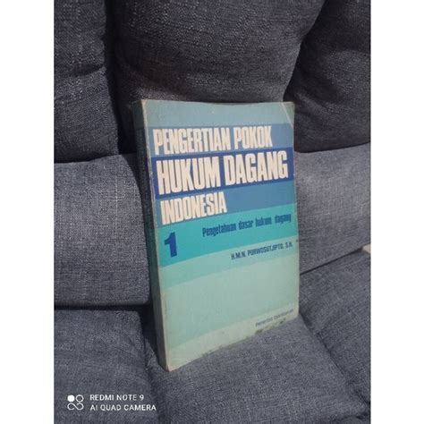 Jual Buku Pengertian Pokok Hukum Dagang Indonesia Dasar Ori