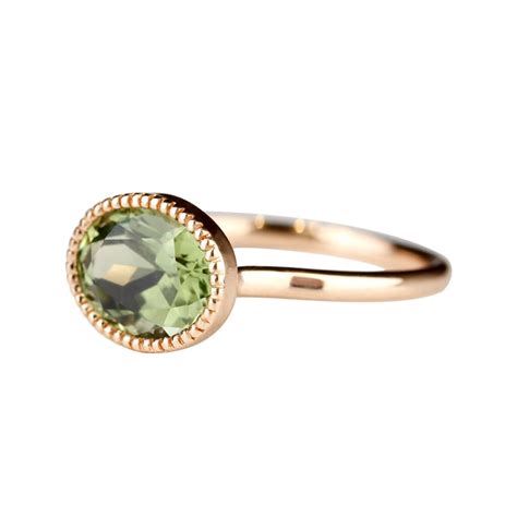 Bague Tourmaline Verte Ovale Divine