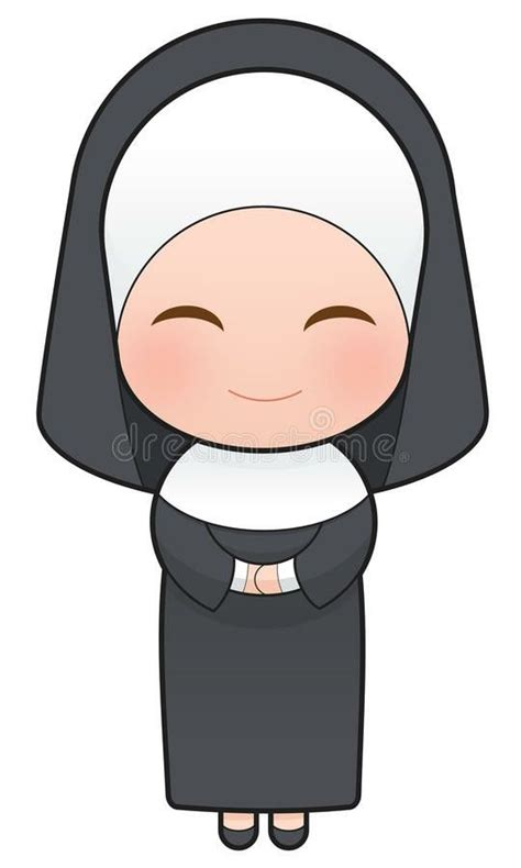 Cartoon Nun Illustration