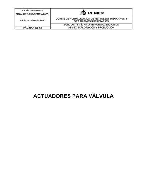 PDF Actuadores PEMEX DOKUMEN TIPS