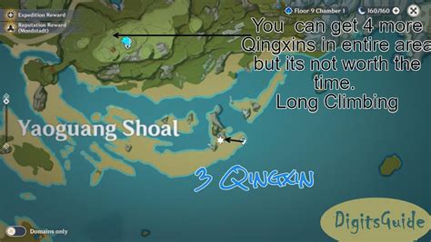 54 Qingxin Farming Route Genshin Impact Ganyu Xiao Ascension Material Location : r/Genshin_Impact