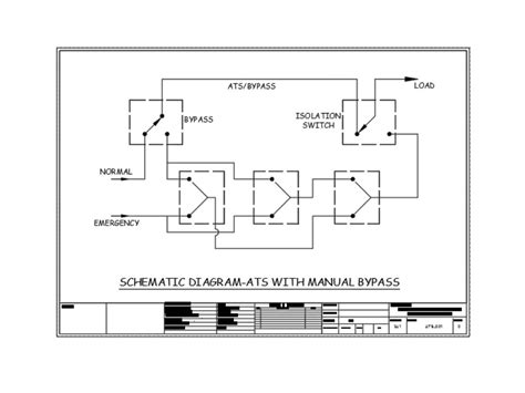 Diagrama Esquematico Ats Para Generador Diesel En Autocad Librería Cad