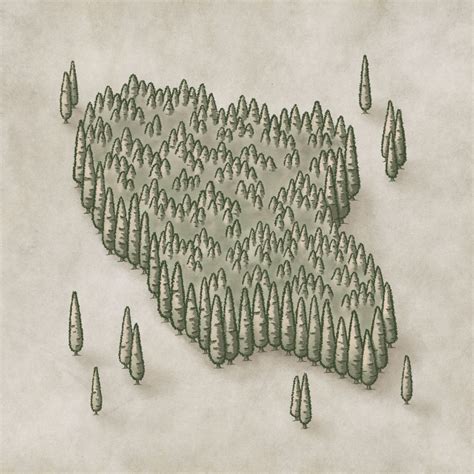 How To Draw A Forest On Your Fantasy Maps — Map Effects